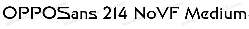 OPPOSans 214 NoVF Medium字体转换